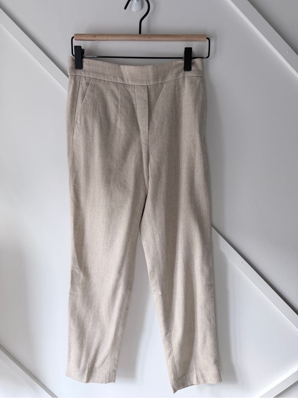 Aritzia Babaton Conan Wool Cashmere Pants Oatmeal Size 0 | High Rise Tailored